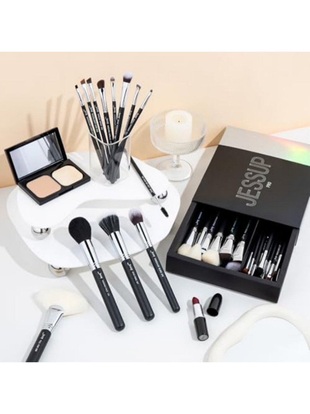 Professional Makeup Brush Set, 35pcs Face & Eye Brushes - Pattern T342 - Picture 6 of 6